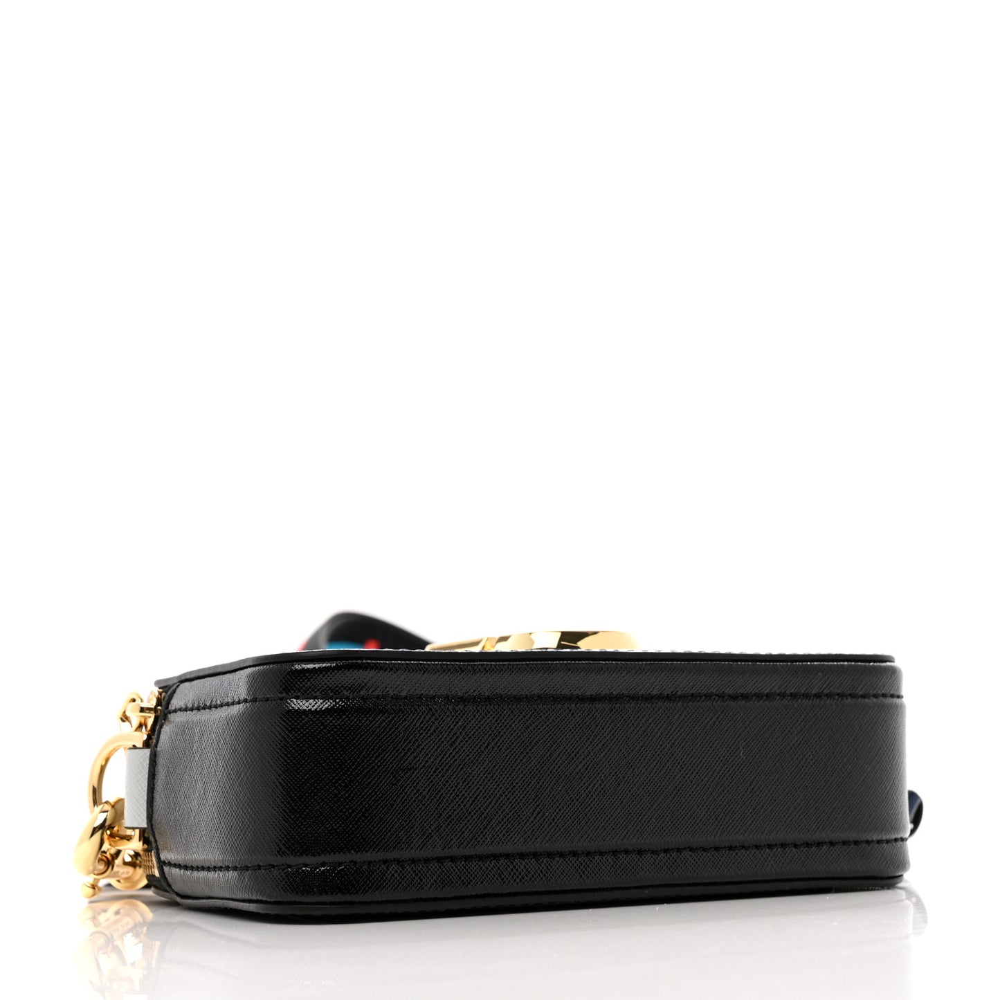 Saffiano Small Snapshot Camera Bag Blue Sea