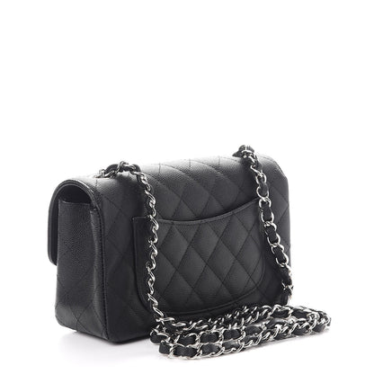Chanel Caviar Quilted Mini Rectangular Flap Black 3 of 8