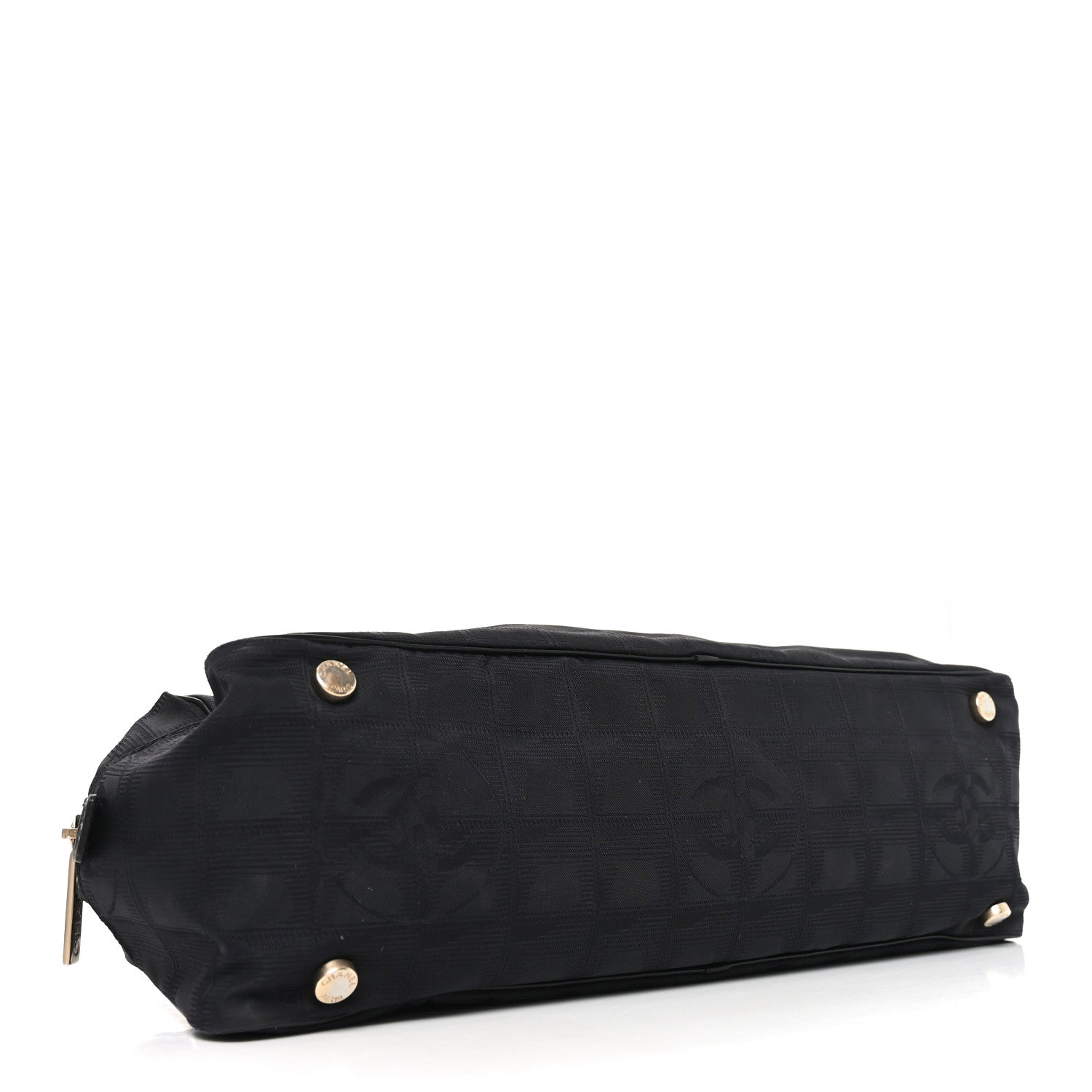 Chanel Nylon Travel Bowler Black 4 of 10