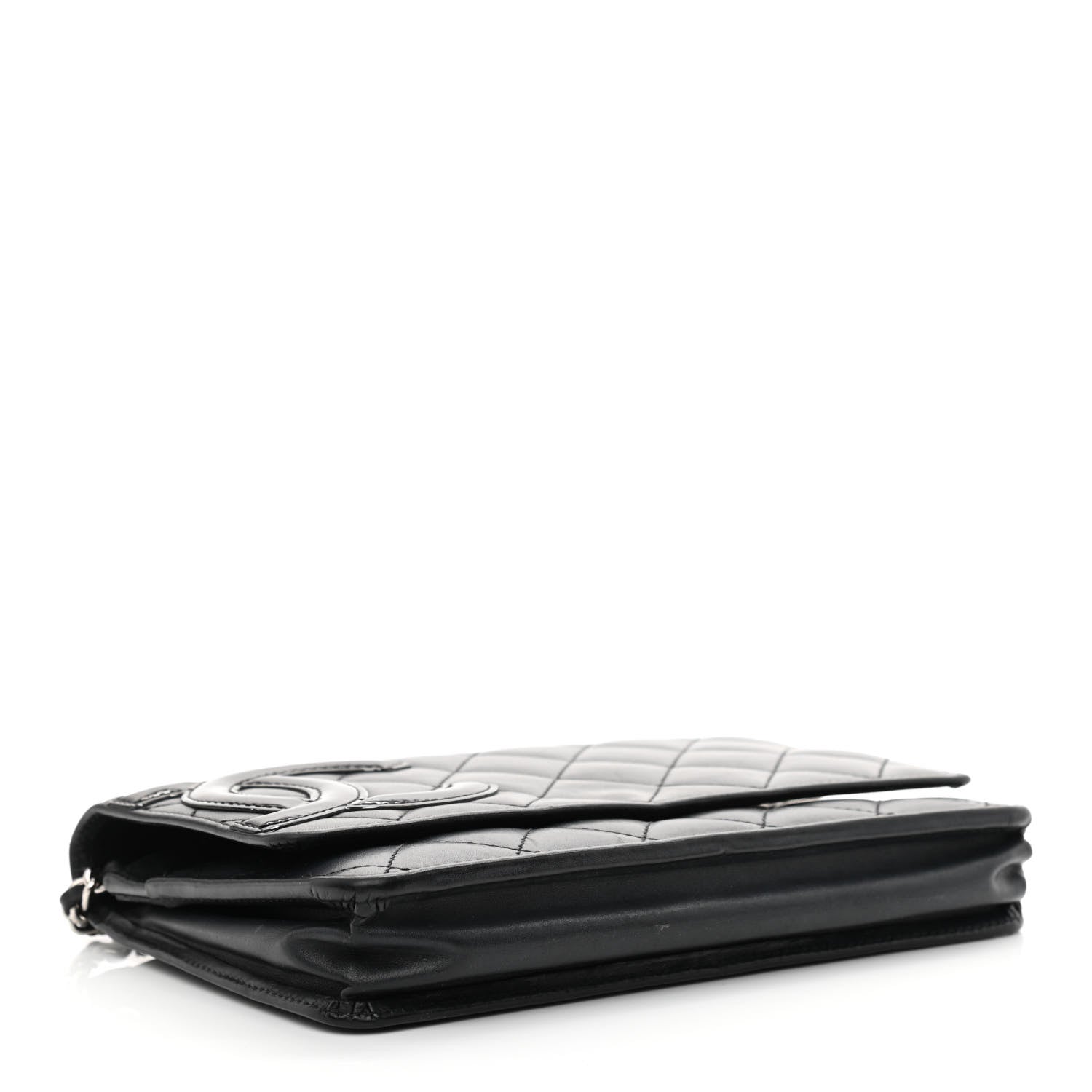 Chanel Calfskin Quilted Cambon Wallet On Chain WOC Black 4 of 12