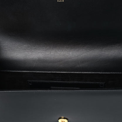Saint Laurent Calfskin Classic Monogram Tassel Clutch Black 5 of 8
