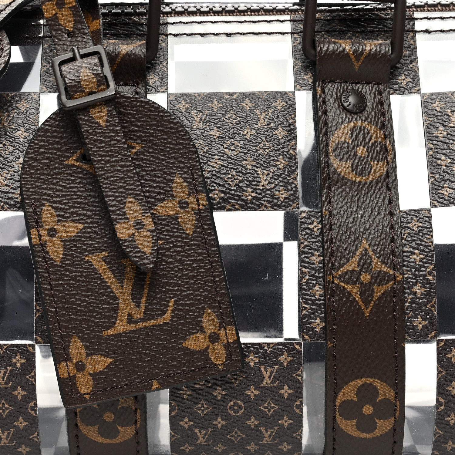 Louis Vuitton PVC Monogram Chess Keepall Bandouliere 25 7 of 11