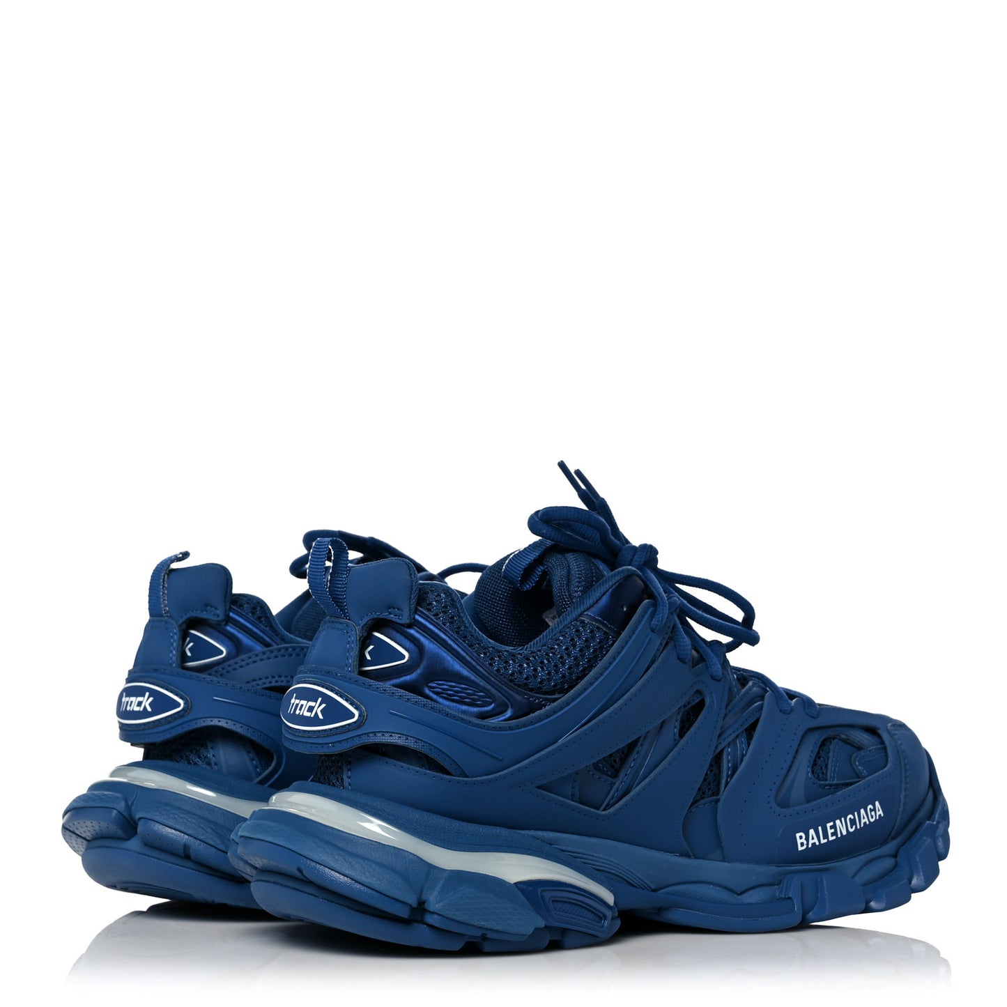Mesh Nylon Mens Track LED Sneakers 41 Blue Grey White