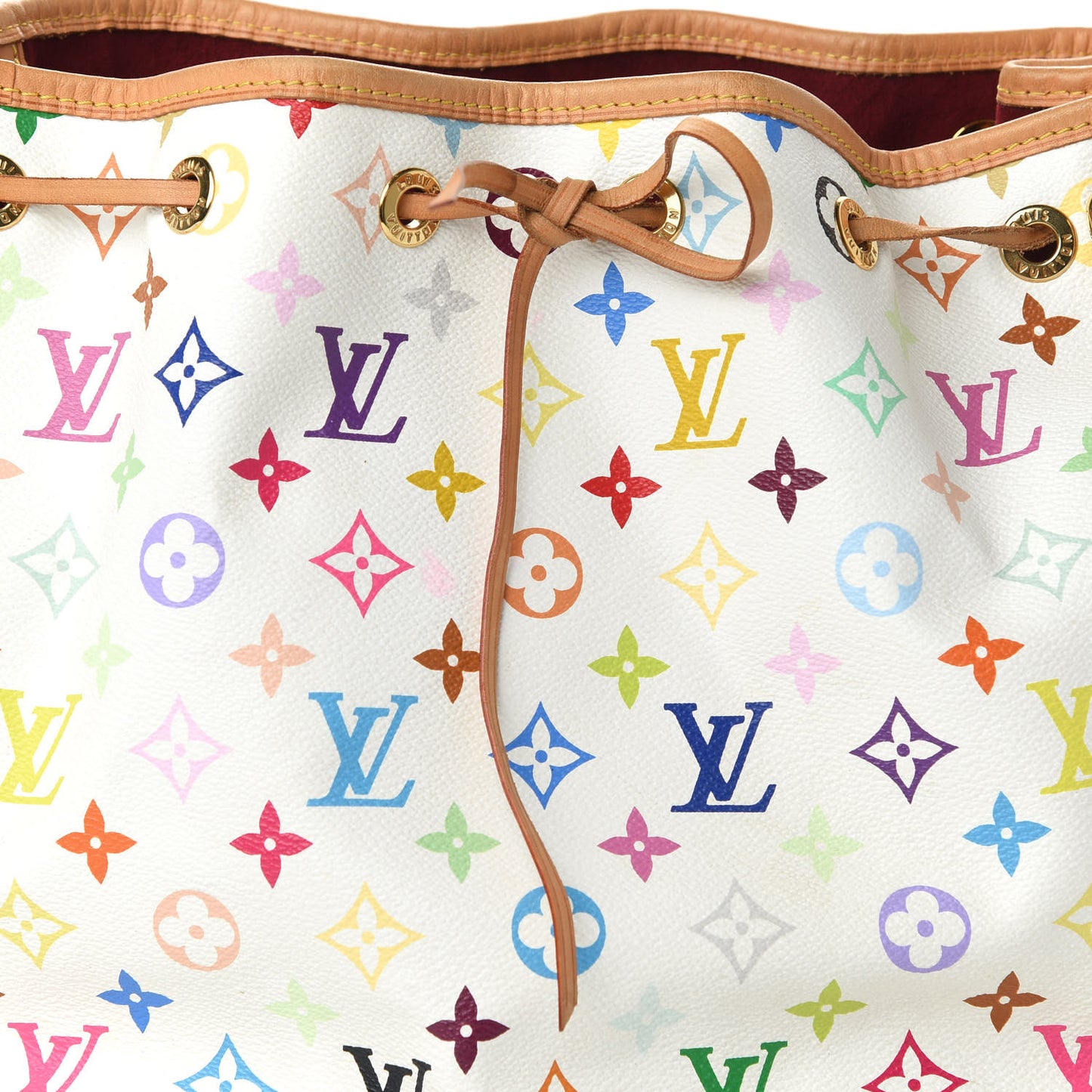 Monogram Multicolor Petit Noe White