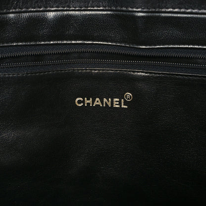 Chanel Calfskin Stitched XL Weekender Black 9 of 17