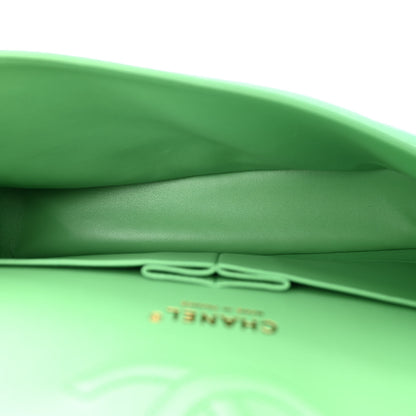 Chanel Caviar Quilted Medium Double Flap Green 5 of 10