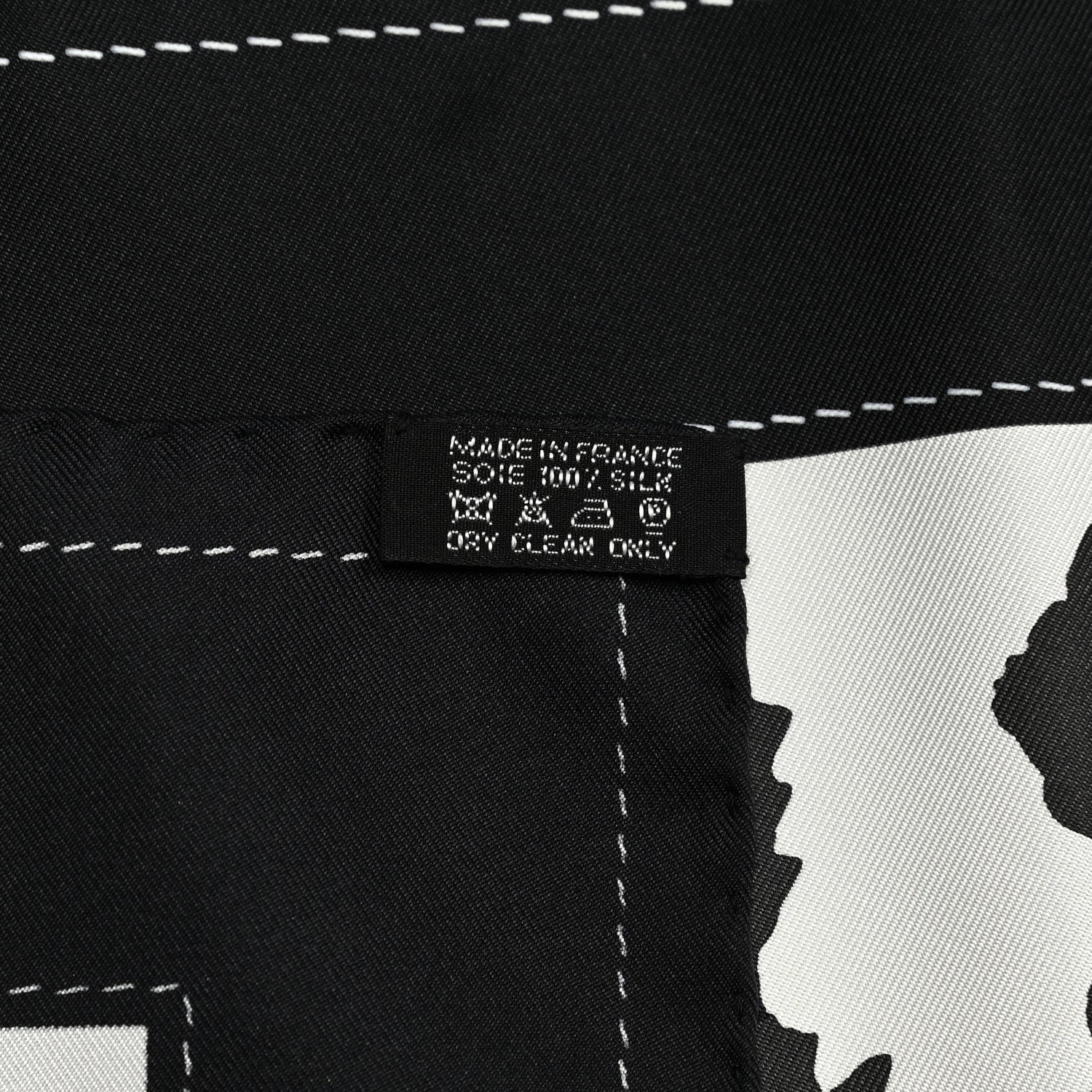 Hermes Silk Monsieur et Madame II Scarf 90 Black 2 of 5