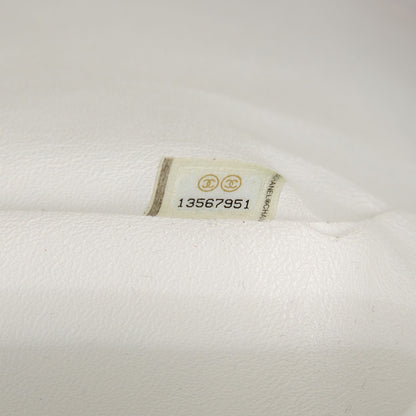 Chanel Caviar Quilted Jumbo Single Flap White 8 of 9