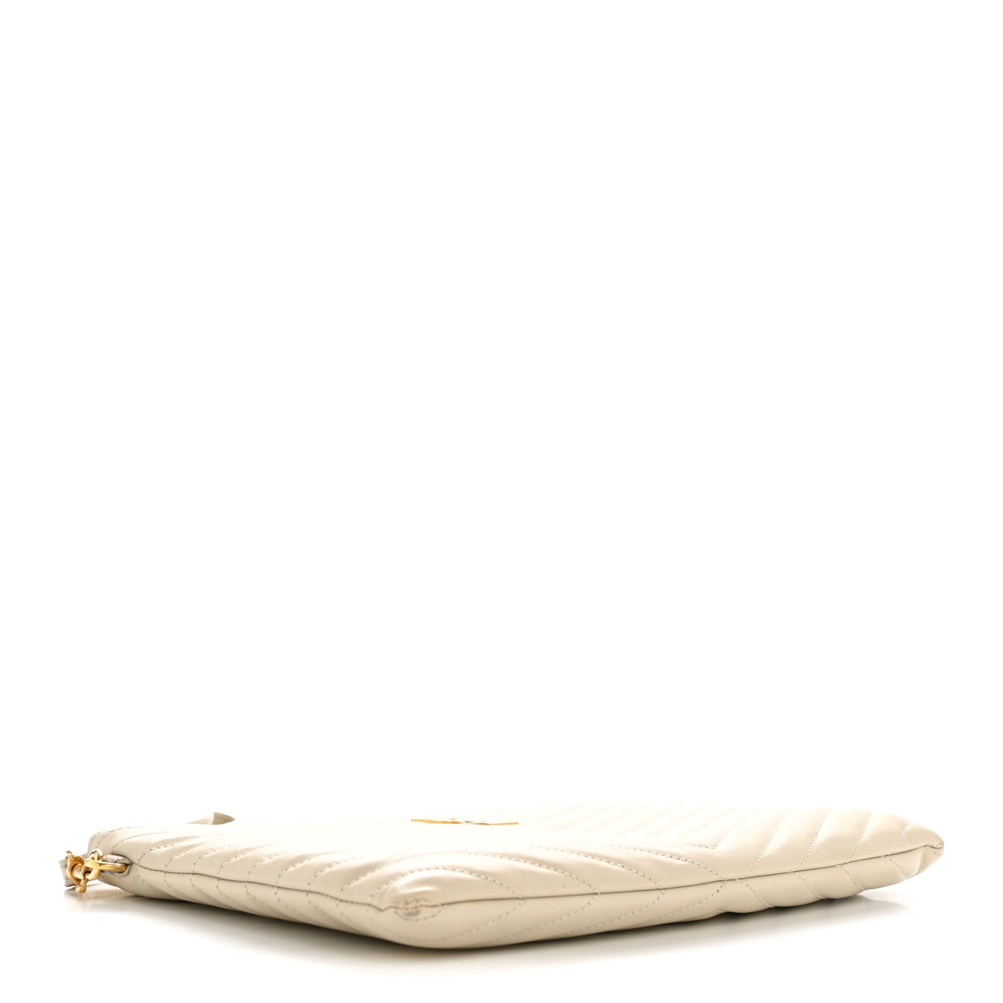 Calfskin Matelasse Monogram Cassandre Tablet Pouch Crema Soft
