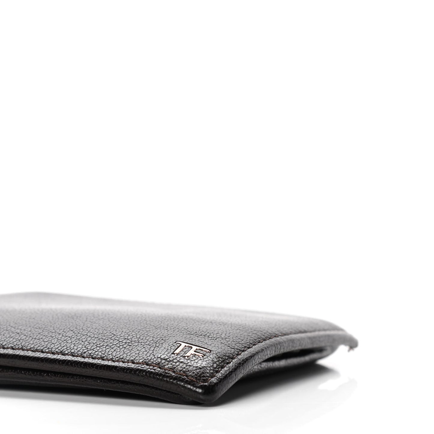 Goatskin Bi-Fold Wallet Dark Brown