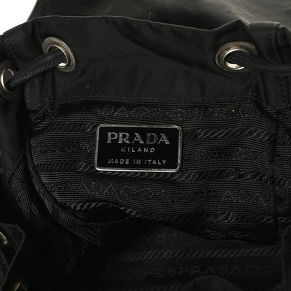 Prada Tessuto Nylon Vela Cinch Backpack Black 6 of 17