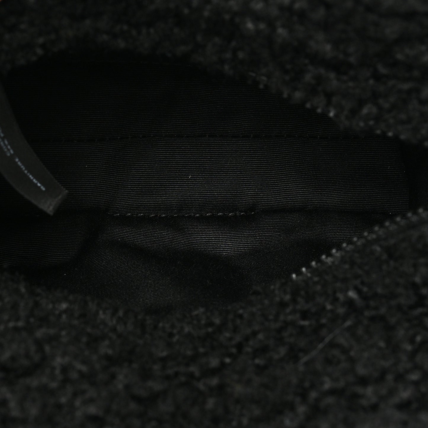 Polyester Cotton Mini The Teddy Traveler Tote Bag Black