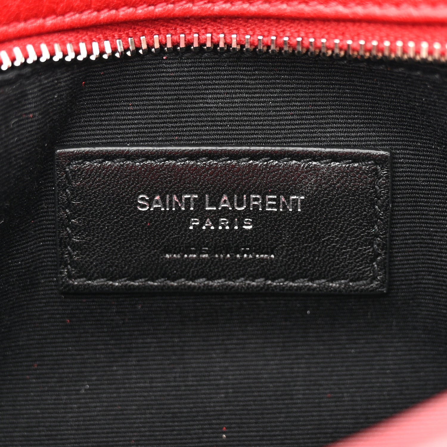 Saint Laurent Lambskin Monogram Lou Belt Bag Red 6 of 12