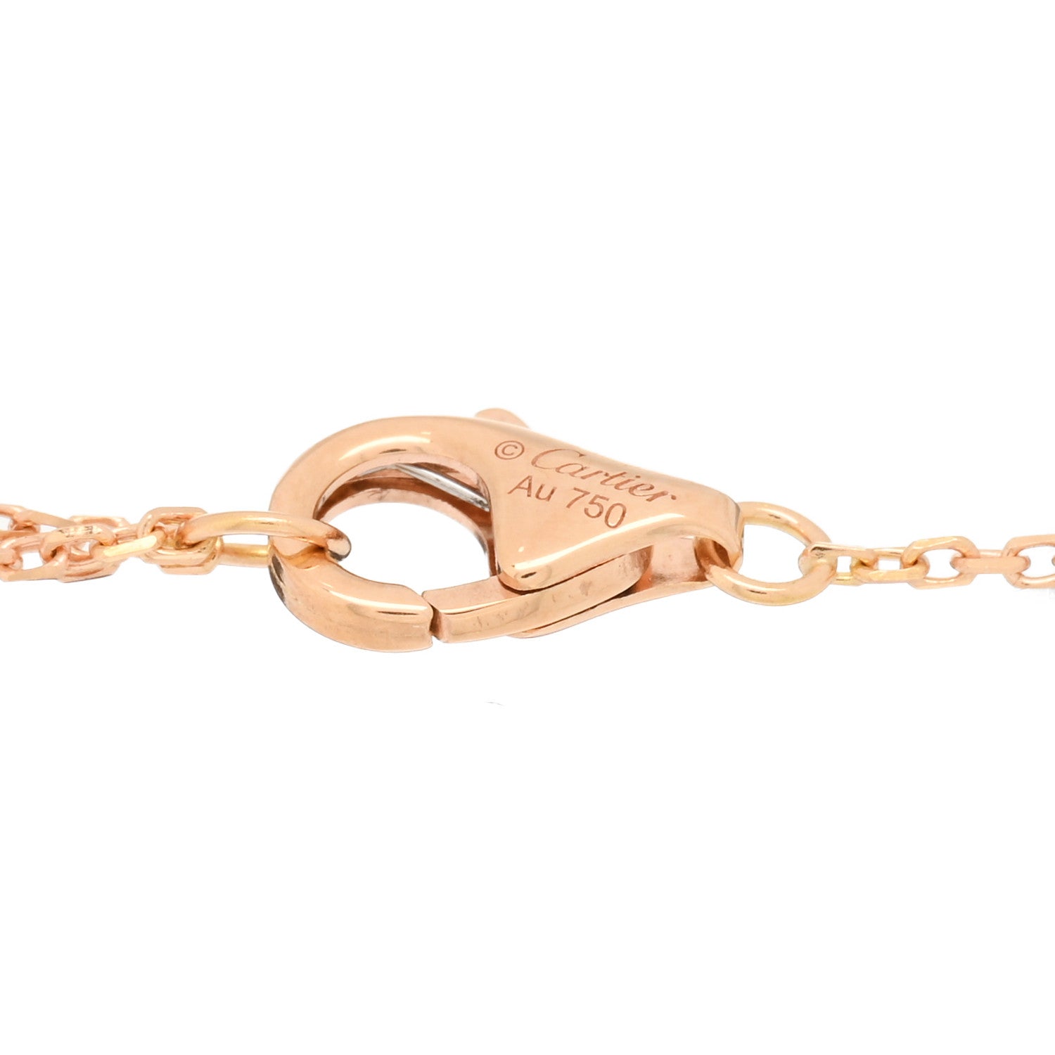 Cartier 18K Pink Yellow White Gold Diamond Trinity Bracelet 3 of 3