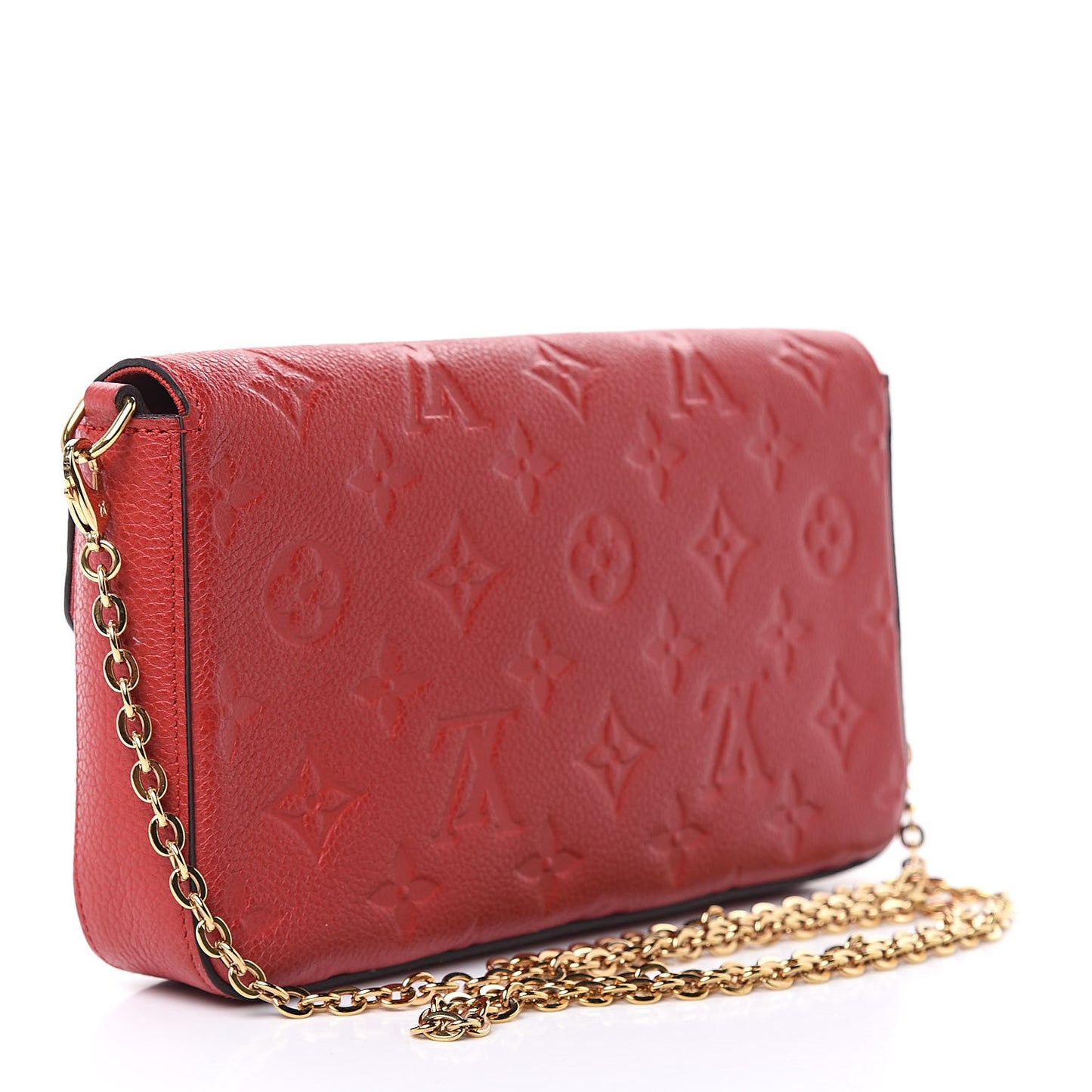 Empreinte Pochette Felicie Chain Wallet Scarlet