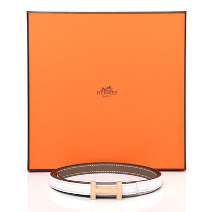 Hermes Epsom Swift 13mm Focus Belt 80 Etoupe White 6 of 6