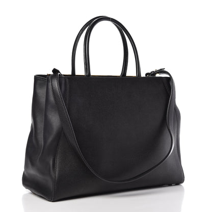 Fendi Vitello Elite Medium 2Jours Tote Black 3 of 11