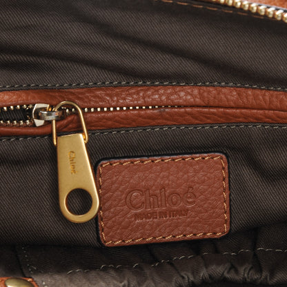Chloe Calfskin Medium Marcie Satchel Tan 6 of 8