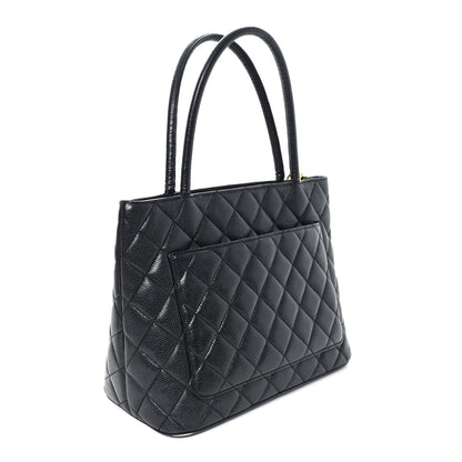 Chanel Caviar Quilted Medallion Tote Black 3 of 11