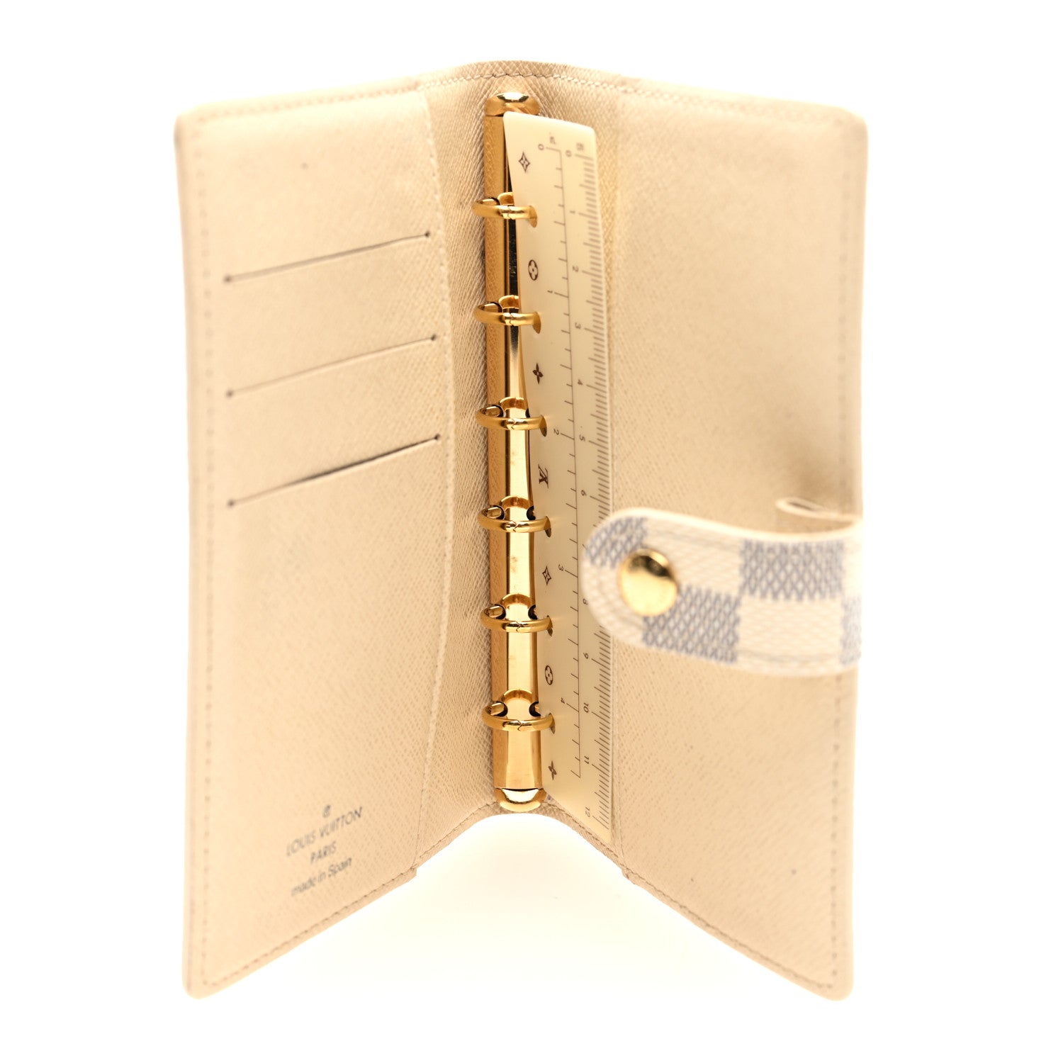 Louis Vuitton Damier Azur Small Ring Agenda Cover 5 of 6