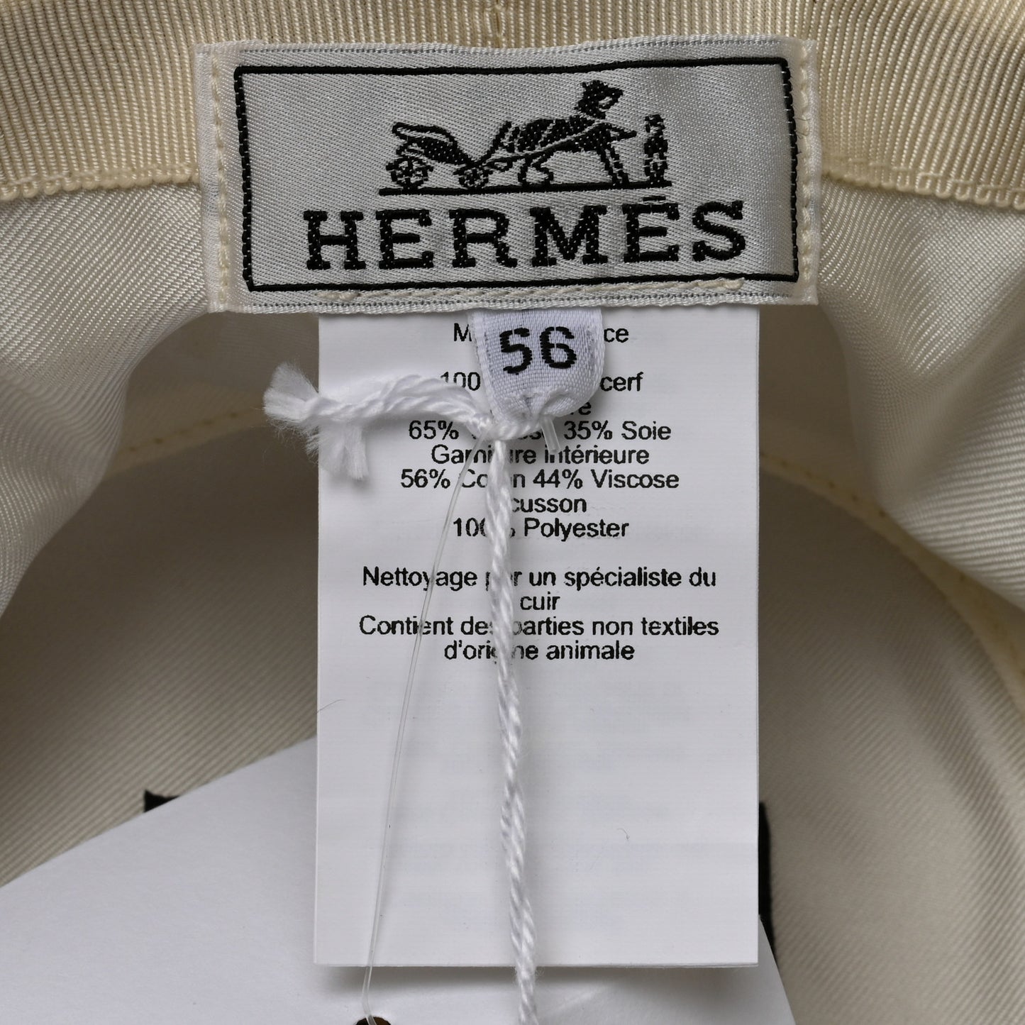 Cerf Lourd Calvi Bucket Hat 56 White Casse