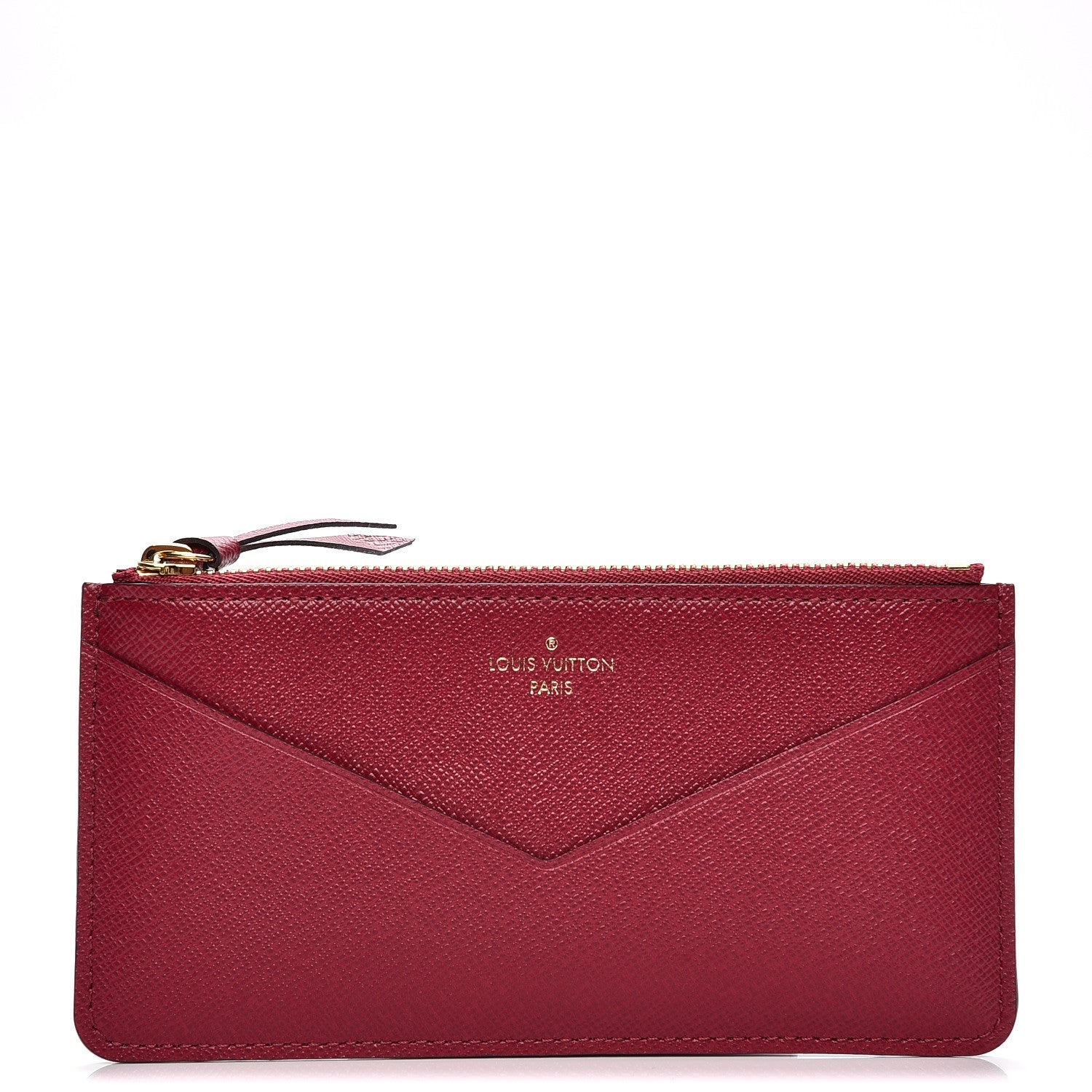 Louis Vuitton Calfskin Jeanne Wallet Zippered Insert Fuchsia 1 of 6
