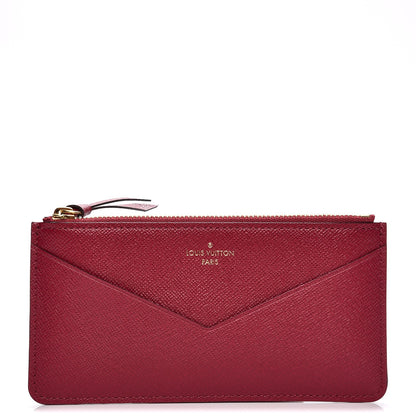 Louis Vuitton Calfskin Jeanne Wallet Zippered Insert Fuchsia 1 of 6