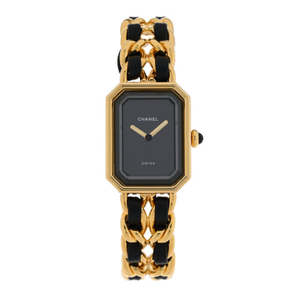 Chanel Stainless Steel Lambskin 20mm Chain Premiere Quartz Watch Gold M 1 of 4