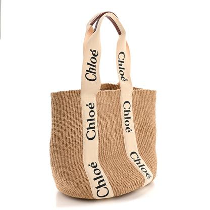 Chloe X MIFUKO Raffia Large Woody Basket Bag White 3 of 11