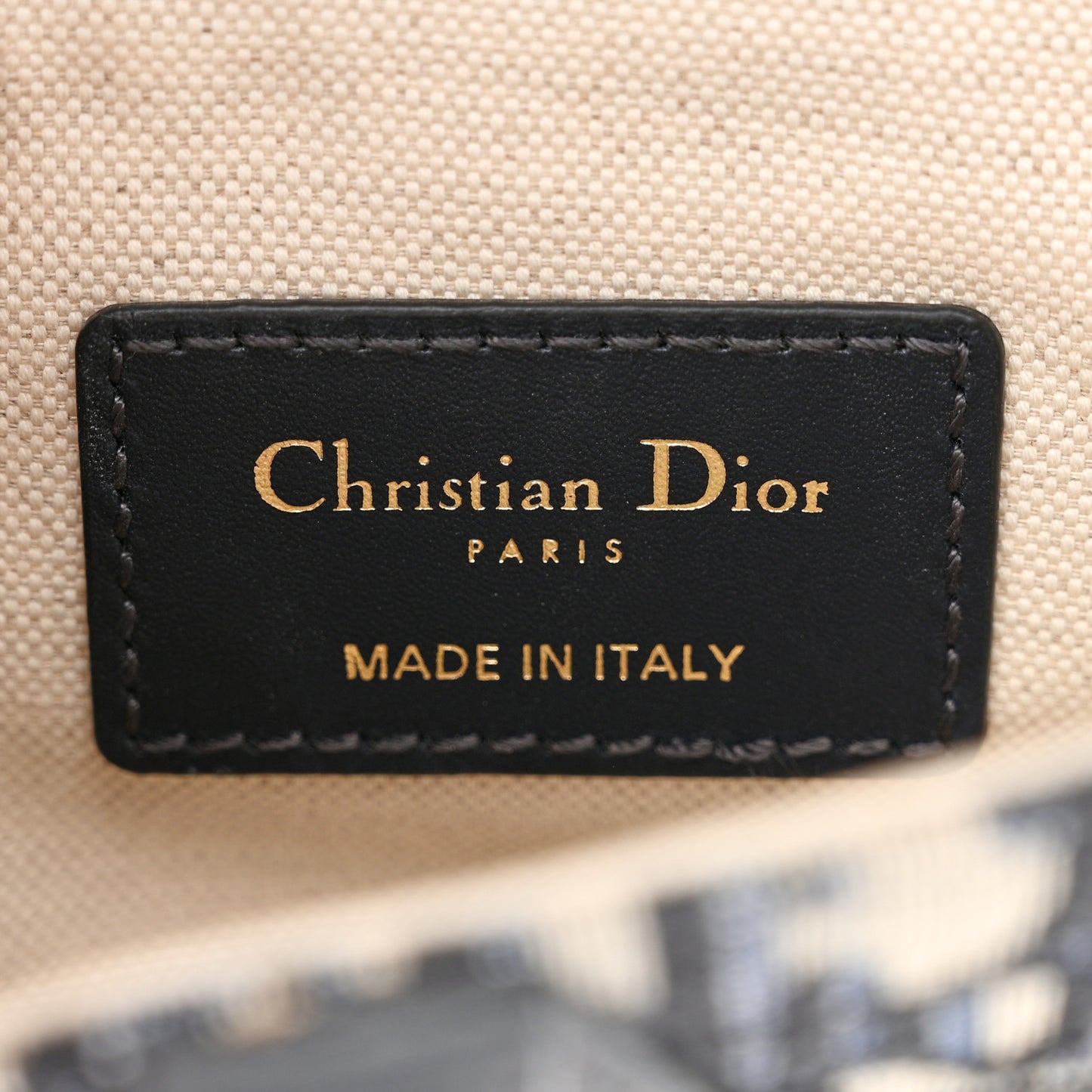 CHRISTIAN DIOR Oblique Mini Saddle Bag Blue
