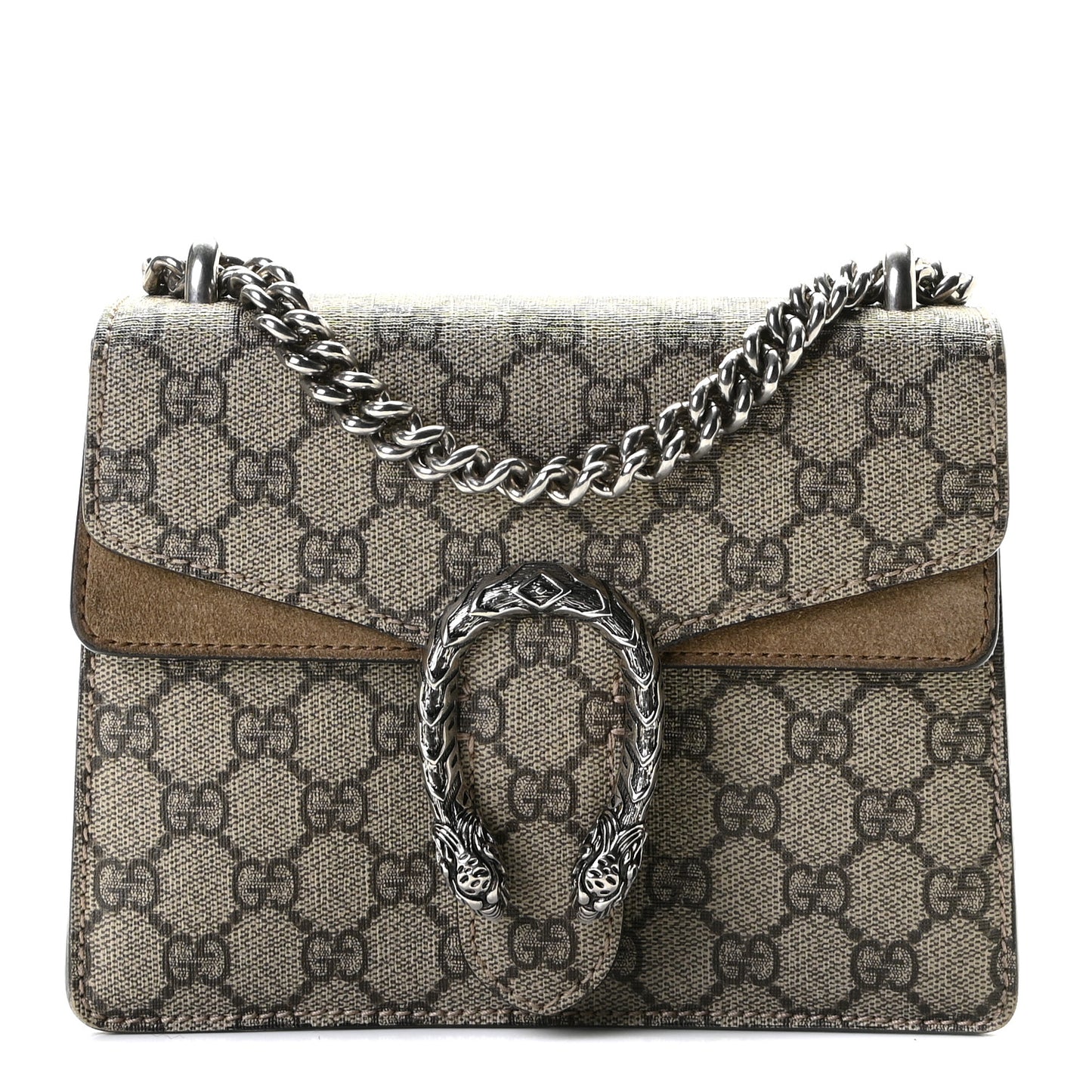 GG Supreme Monogram Mini Dionysus Shoulder Bag Taupe