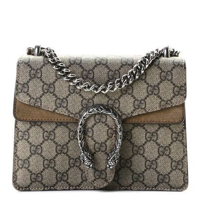 Gucci GG Supreme Monogram Mini Dionysus Shoulder Bag Taupe 1 of 9