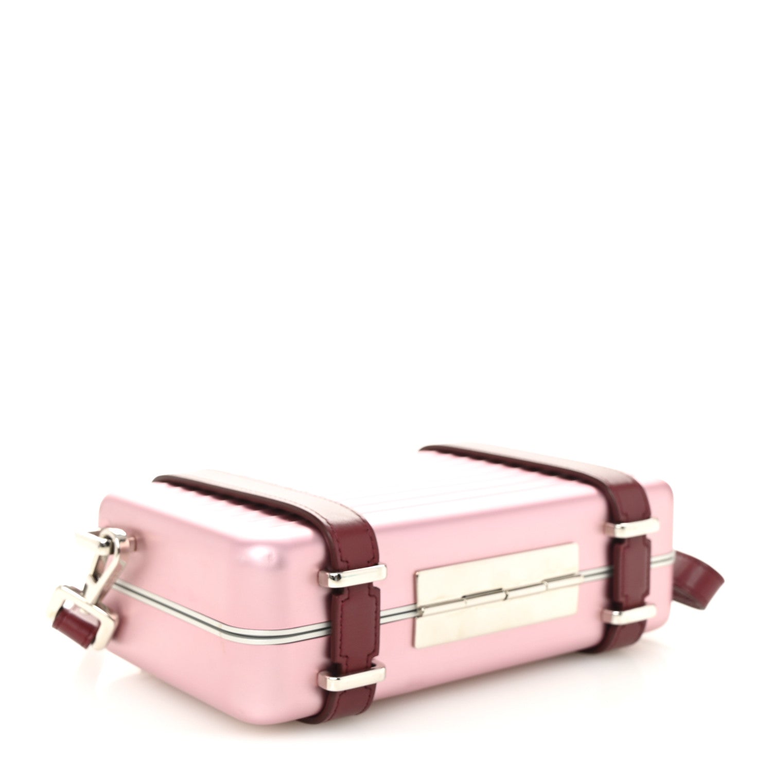 DIOR × RIMOWA パーソナルクラッチケース ピンク Christian Dior X RIMOWA Aluminum Personal Clutch On Strap Rose