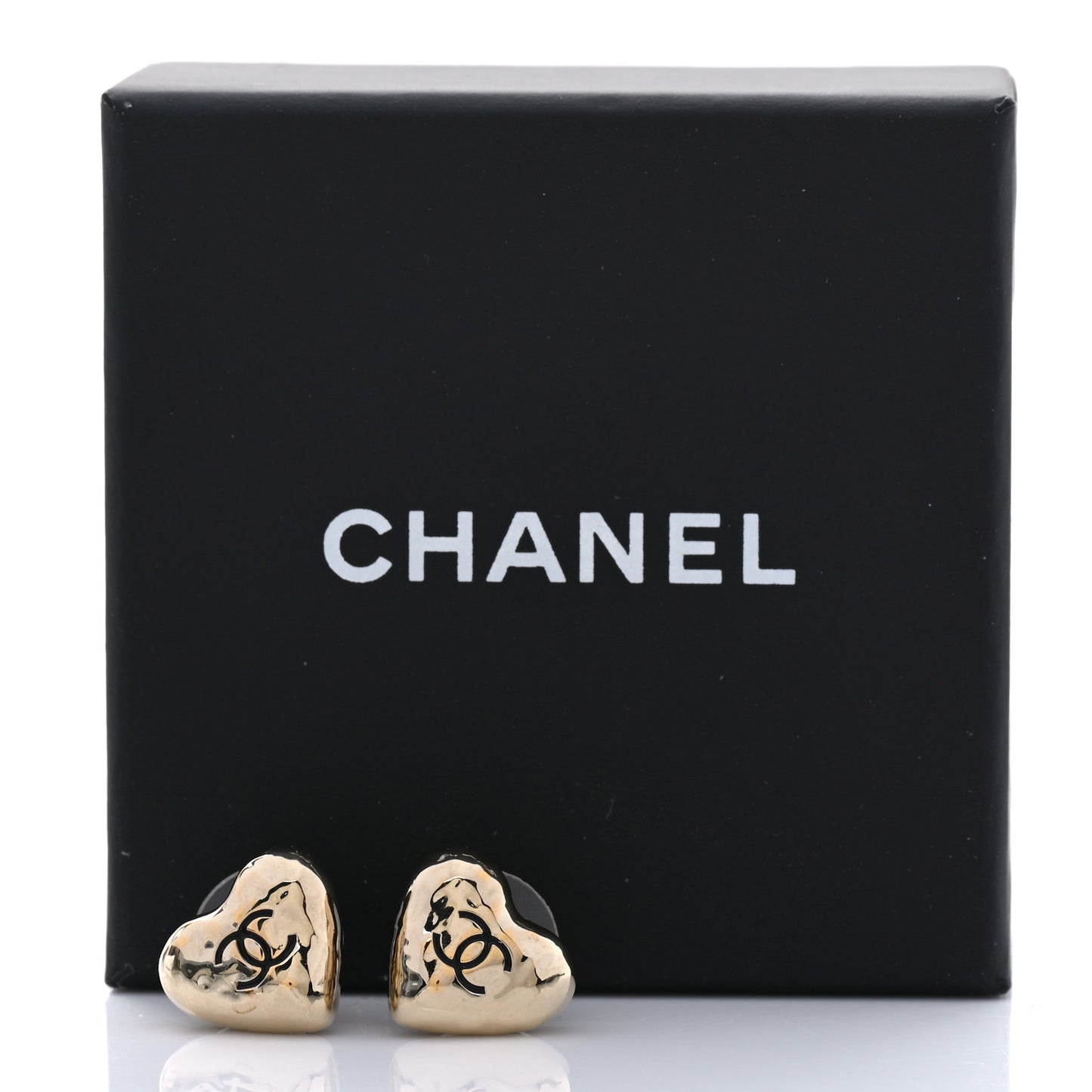 CC Heart Earrings Gold