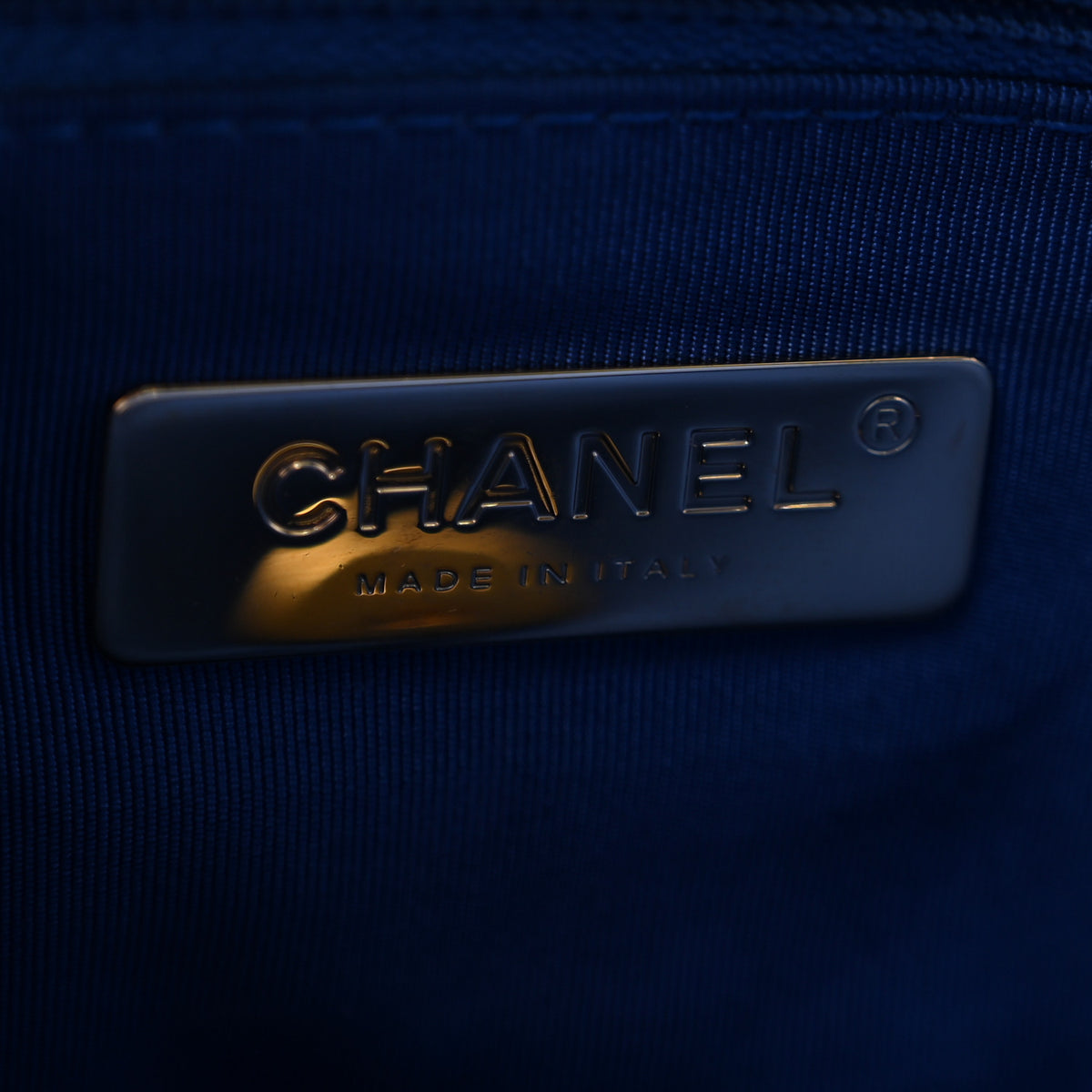 Tweed Quilted Large Chanel 19 Flap Blue