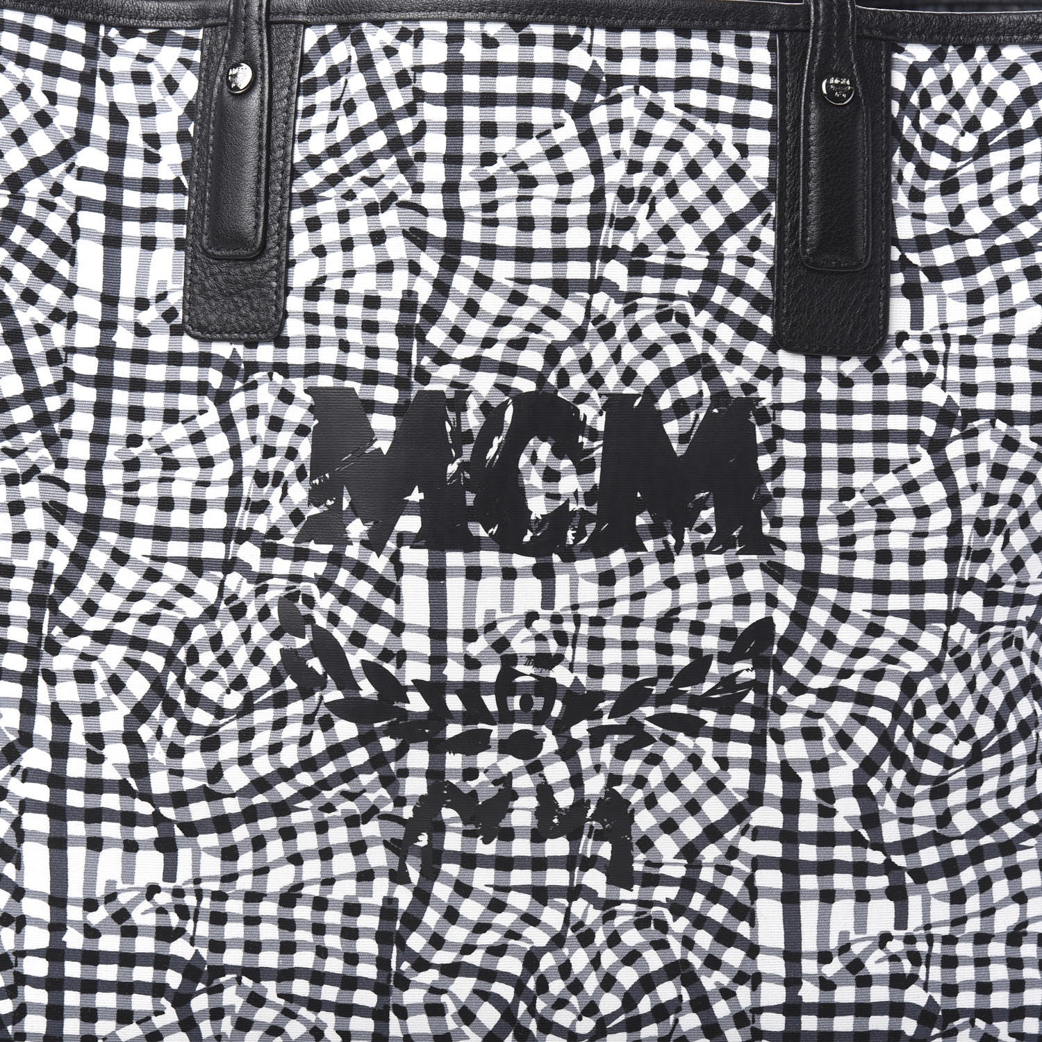 MCM Visetos Large Liz Reversible Shopper Tote Black 13 of 13