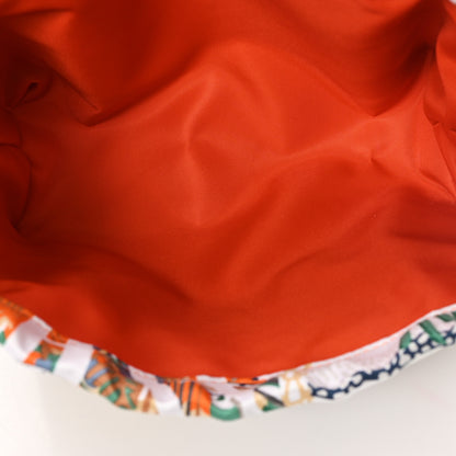 Hermes Silk Barenia En Liberte Fourbi 20 PM Orange Gris Mouette Fauve 5 of 7