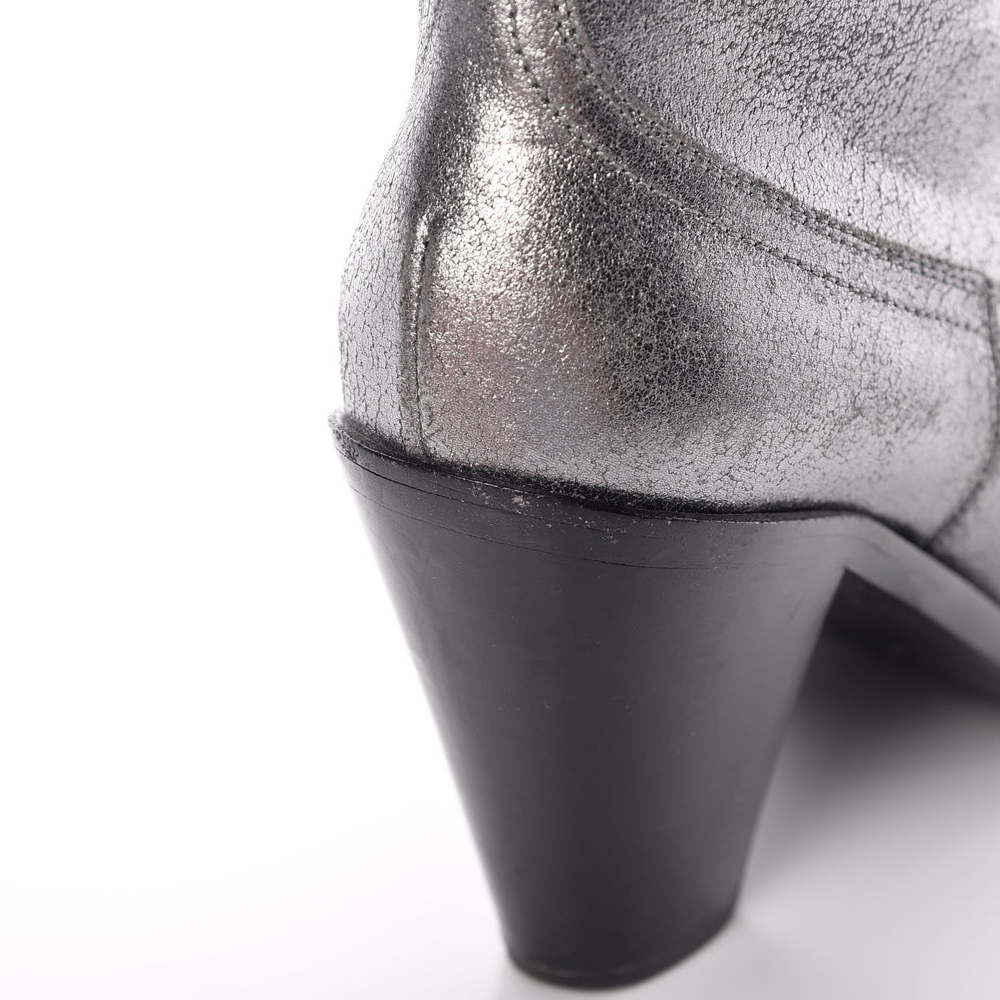 Metallic Suede Curtis Ankle Boots 39 Dark Silver