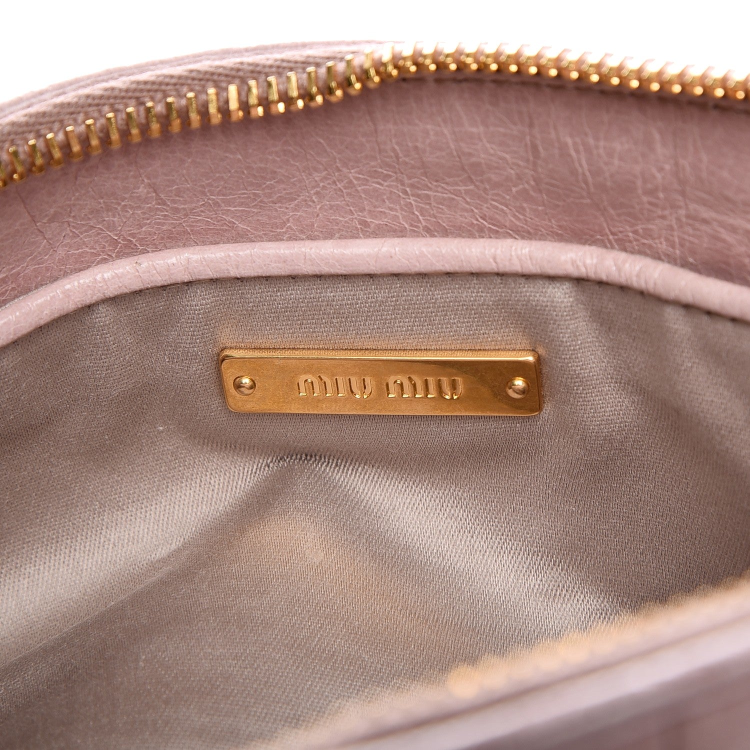 Miu Miu Nappa Matelasse Lux Clutch Mughetto 6 of 7