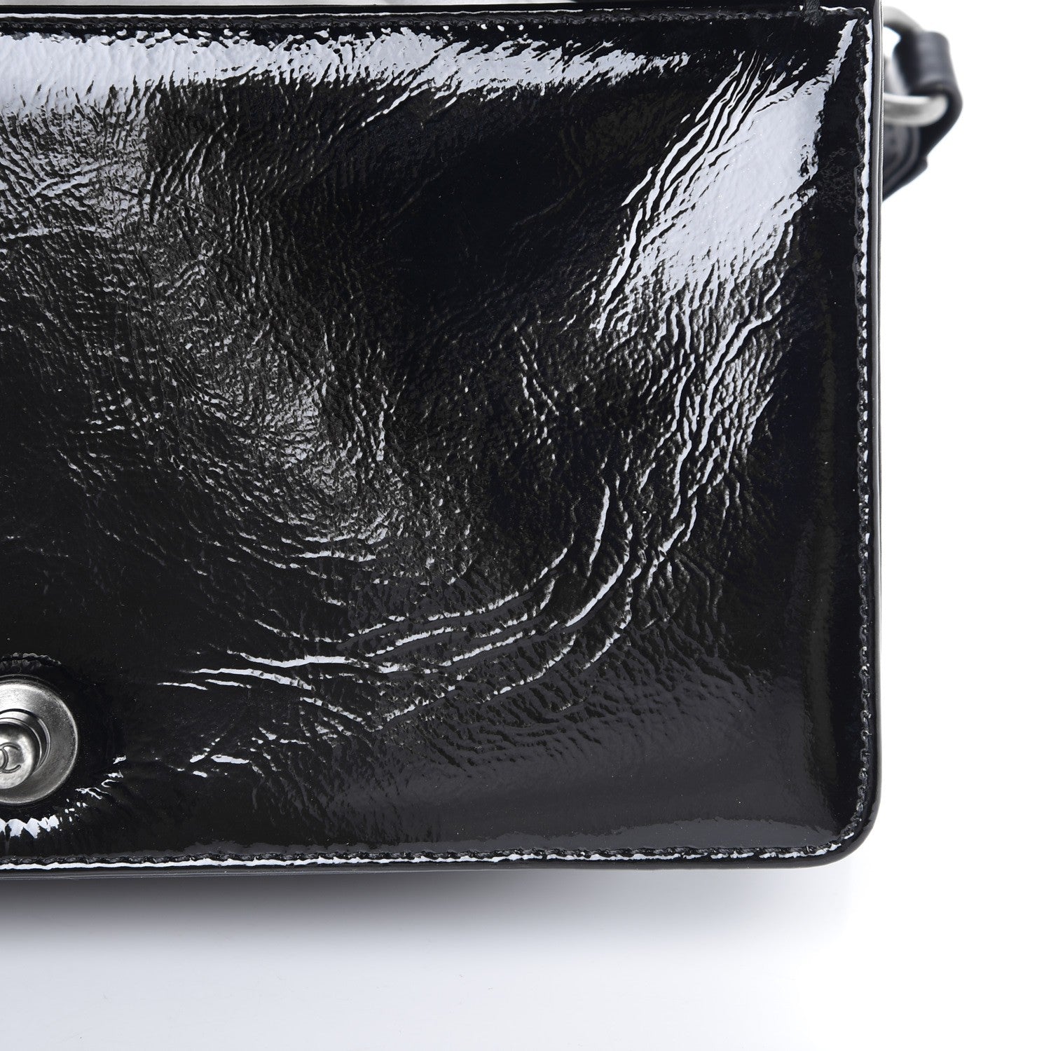 Chanel Python Patent Small Boy Flap Black 10 of 11