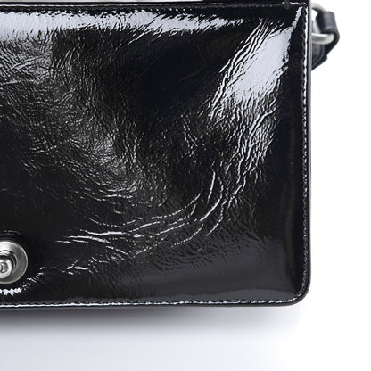 Chanel Python Patent Small Boy Flap Black 10 of 11