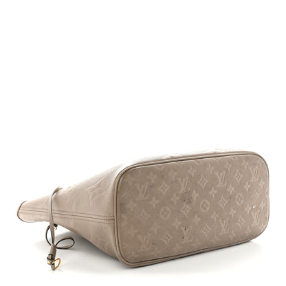 Louis Vuitton Empreinte Monogram Giant Neverfull MM Tourterelle 4 of 16