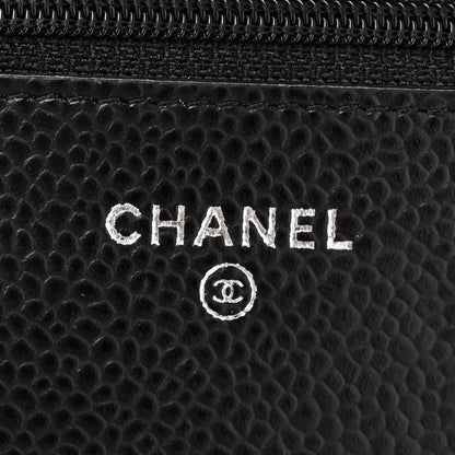 Chanel Caviar Quilted Wallet on Chain WOC Black 6 of 12
