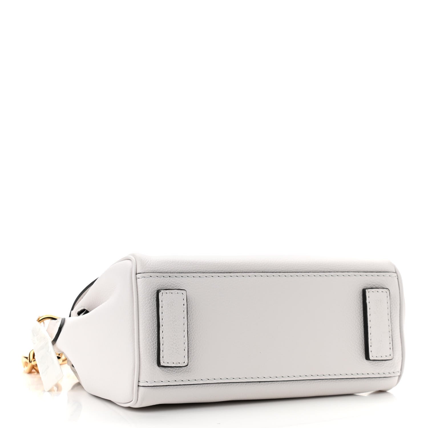 Versace Calfskin Medusa Small Top Handle Handbag Optic White 4 of 10