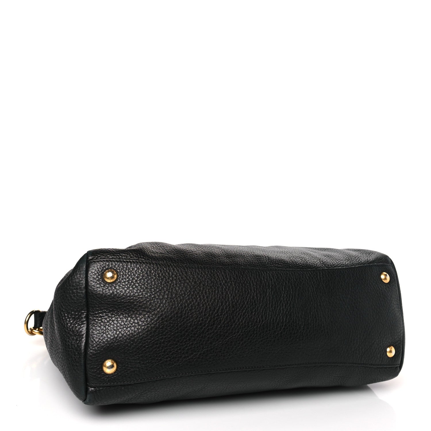 Prada Vitello Daino Top Handle Zip Tote Black 4 of 9