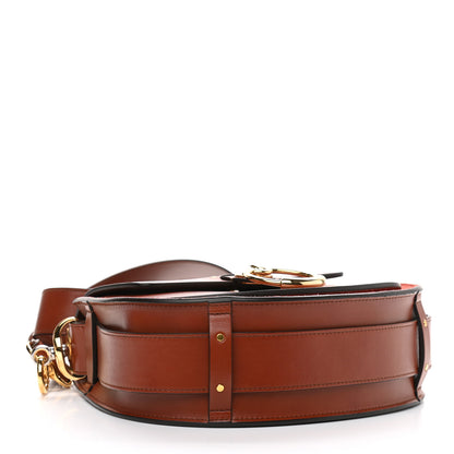 Chloe Calfskin Suede Large Tess Bag Sepia Brown 4 of 9