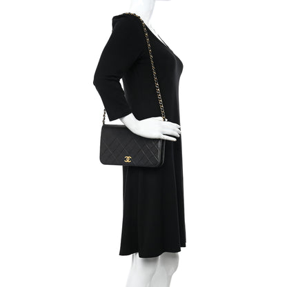 Chanel Lambskin Quilted Small Single Flap Black 2 of 13