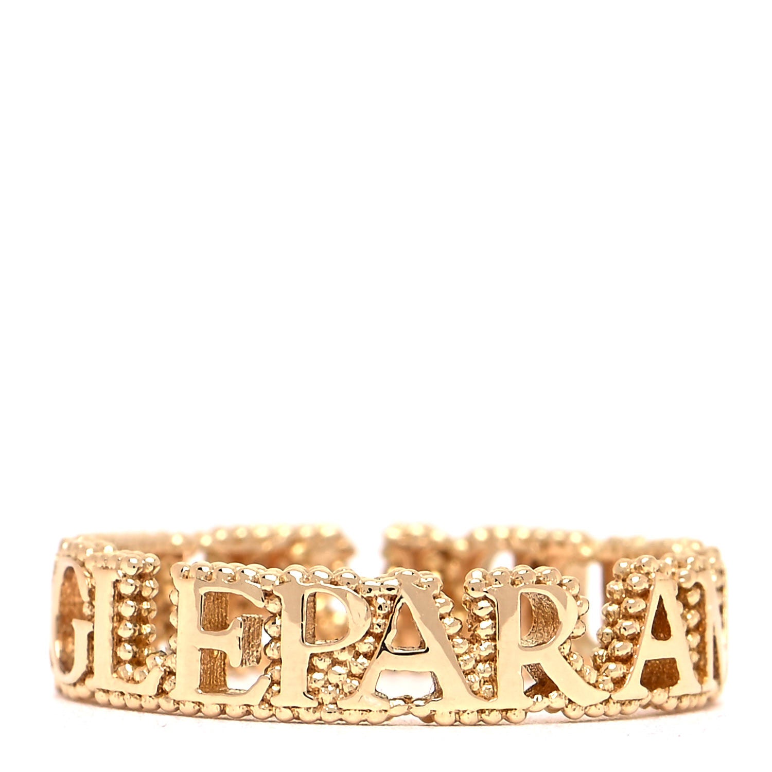 Gucci 18K Yellow Gold L'Aveugle Par Amour Ring 50 5.25 3 of 4