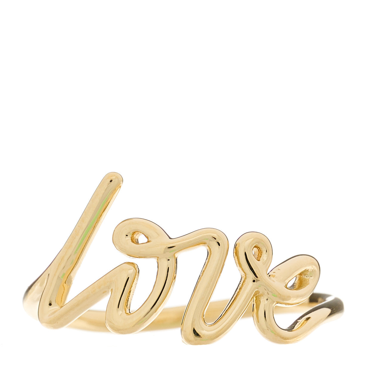 Tiffany 18K Yellow Gold Paloma's Graffiti Love Ring 56 7.5 1 of 5