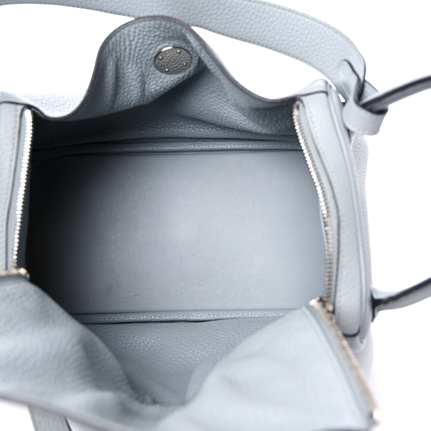 Hermes Taurillon Clemence Lindy 30 Bleu Glacier 4 of 12